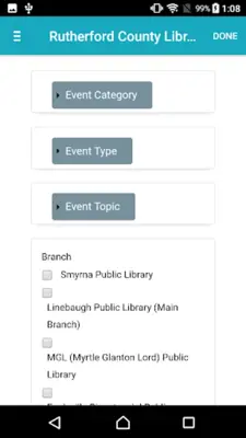 Rutherford County Library android App screenshot 2